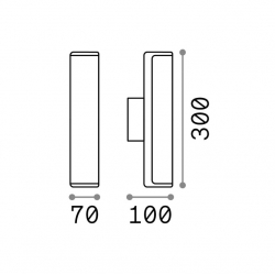 ETERE 3000K KINKIET IP44  269153 Ideal-Lux